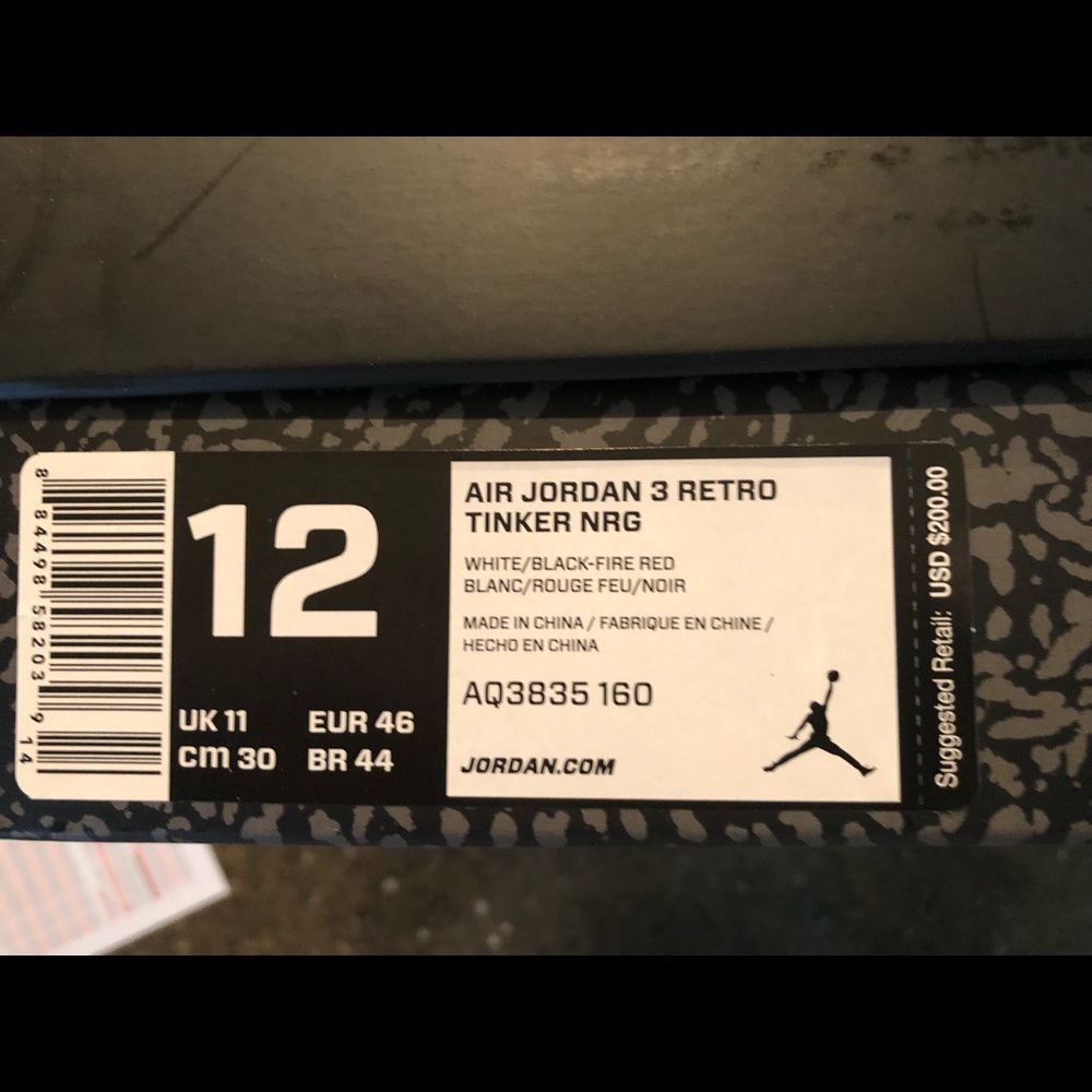 ‼️SOLD‼️🔥 Nike Air Jordan 3 Retro “Tinker” 🔥 - Picture 4 of 8